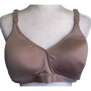 Playtex 4958 Beige Wireless Nursing Bra Size XL  (46)